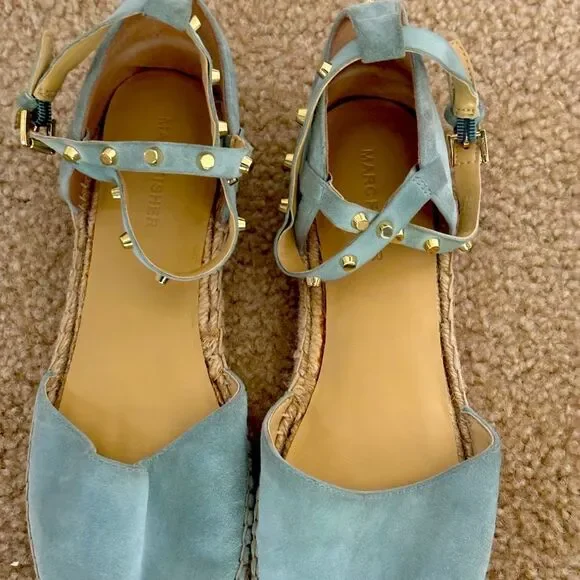 👡 Mark Fisher MACI Espadrilles | Sky Blue | Jute Sole | Summer-Ready - Picture 4 of 4